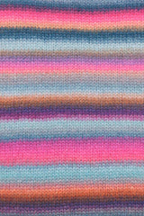 Lang Yarns Cloud Yarn, 260m / 100g – Pink/Ice Blue/Petrol/Violet (0032), yarn texture