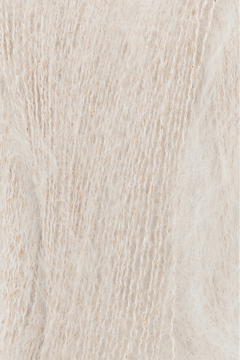 Lang Yarns Lace Lamé – 25g / 310m – White (0001) – detail