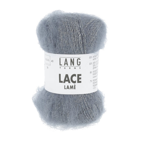 Lang Yarns Lace Lamé – 25g / 310m – Slate (0005)