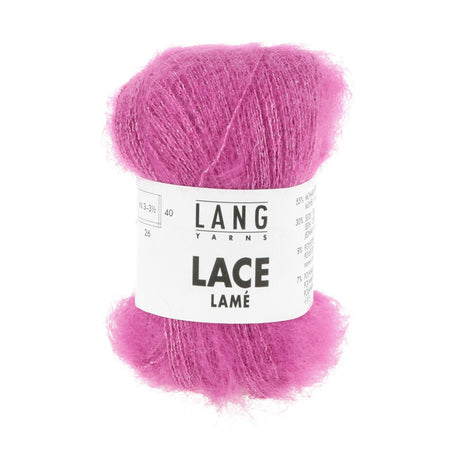 Lang Yarns Lace Lamé – 25g / 310m – Pink (0085)