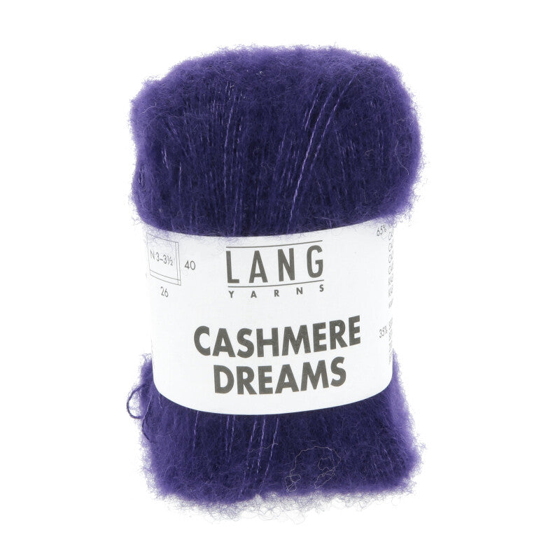Lang Yarns Cashmere Dreams Yarn, 290m / 25g – Royal Purple (0090)