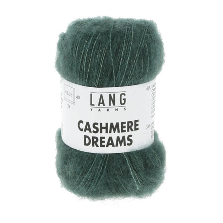 Lang Yarns Cashmere Dreams Yarn, 290m / 25g – Bottle Green (0118)