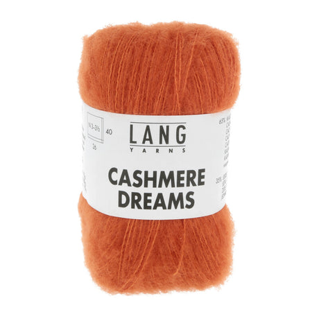Lang Yarns Cashmere Dreams Yarn, 290m / 25g – Orange (0159)