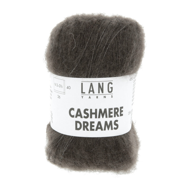 Lang Yarns Cashmere Dreams Yarn, 290m / 25g – Espresso (0268)