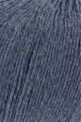 Lang Yarns Alpaca Soxx 6-ply Yarn, 390m / 150g – Blue Mélange (0010), yarn texture