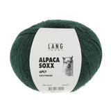 Lang Yarns Alpaca Soxx 6-ply Yarn, 390m / 150g – Bottle Green Mélange (0018)