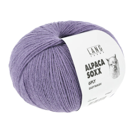 Lang Yarns Alpaca Soxx 6-ply Yarn, 390m / 150g – Dark Lilac (0045)