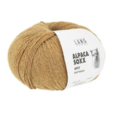 Lang Yarns Alpaca Soxx 6-ply Yarn, 390m / 150g – Brass Mélange (0050)