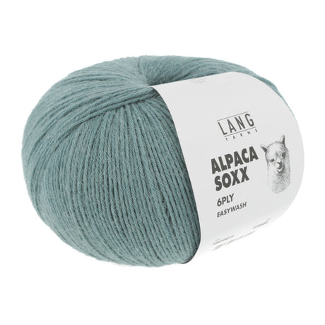Lang Yarns Alpaca Soxx 6-ply Yarn, 390m / 150g – Dark Mint (0072)