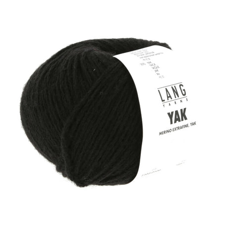 Lang Yarns Yak – 50g / 120m – Black (0104)