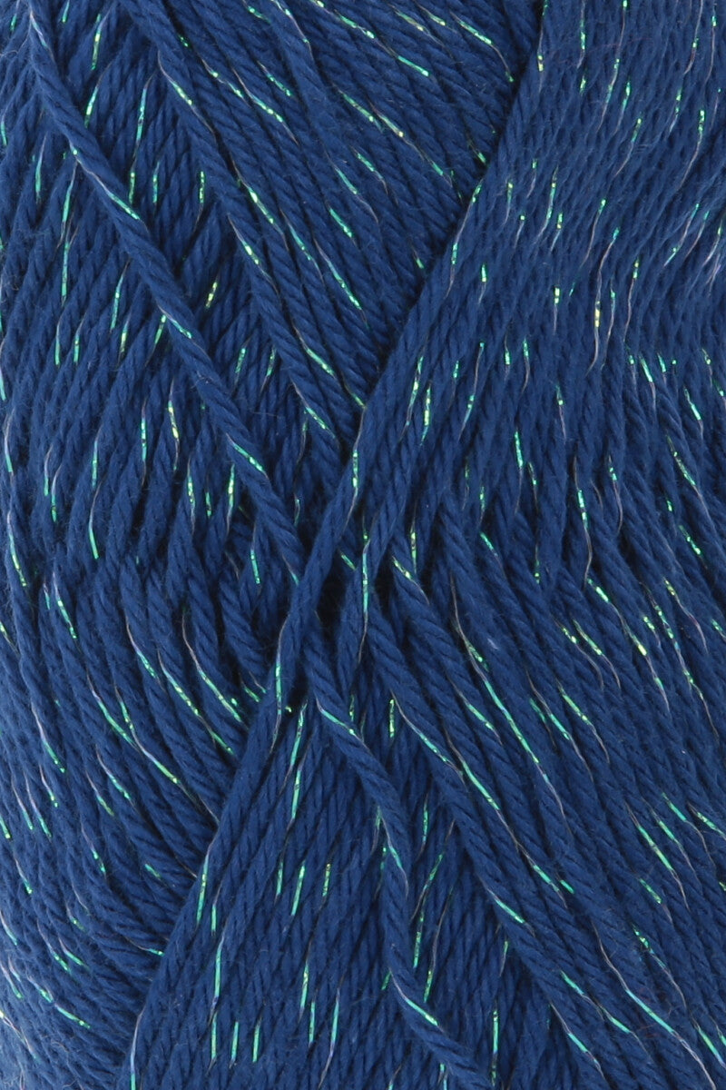 Lang Yarns Quattro Lamé – 50g / 120m – Blue Marine (0035) – detail
