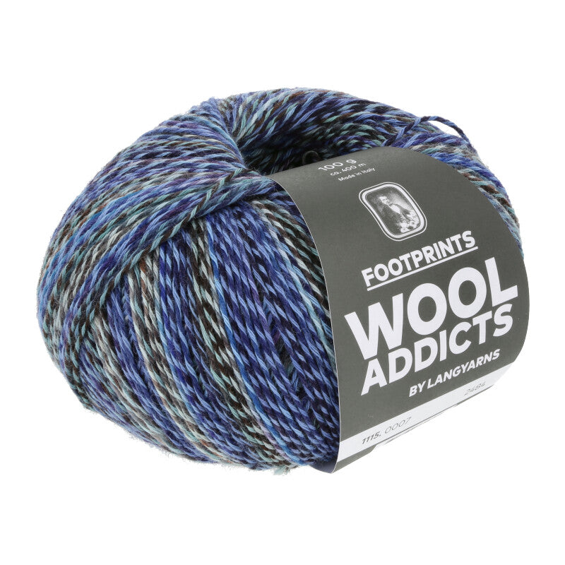 Lang Yarns Footprints – 100g / 400m – Blue (0007)