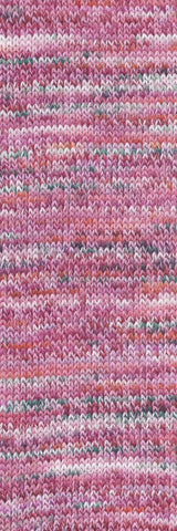 Lang Yarns Footprints – 100g / 400m – Pink/Dark Green/Rose (0012) – detail