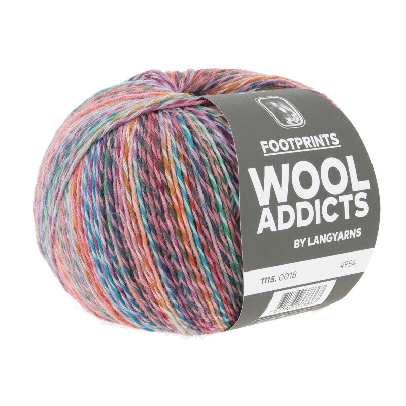 Lang Yarns Footprints – 100g / 400m – Lilac/Berry/Blue (0018)