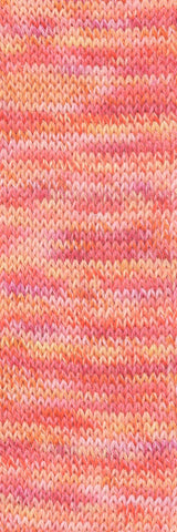 Lang Yarns Footprints – 100g / 400m – Orange/Pink/Berry (0020) – detail