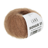 Lang Yarns Mohair 21 Yarn, 375m / 25g – Dark Nougat (0015)
