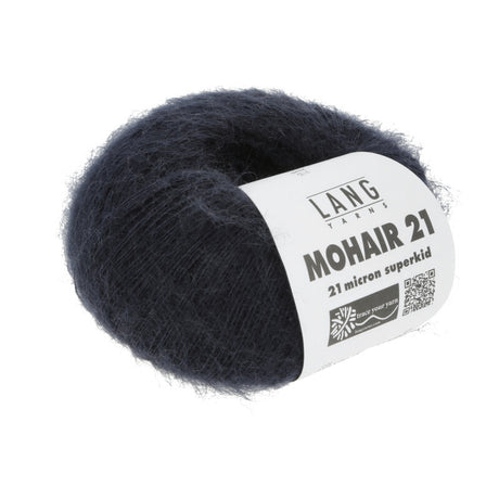 Lang Yarns Mohair 21 Yarn, 375m / 25g – Navy (0025)