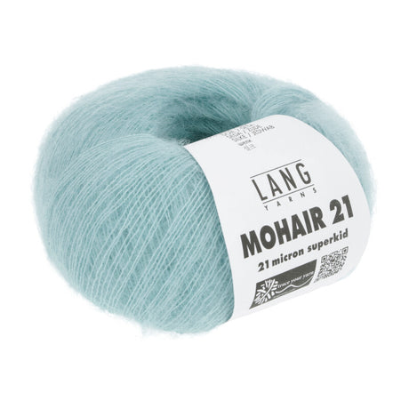 Lang Yarns Mohair 21 Yarn, 375m / 25g – Acqua (0072)