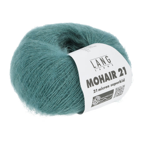 Lang Yarns Mohair 21 Yarn, 375m / 25g – Atlantic (0074)