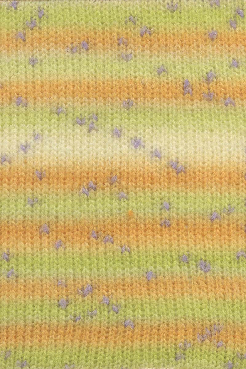 Lang Yarns Cloud Tweed – Yellow/Green (0003), yarn texture