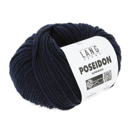 Lang Yarns Poseidon yarn, Navy, colour 0025, ball photograph
