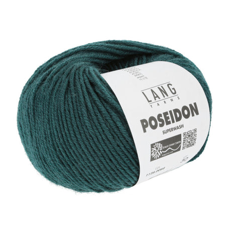Lang Yarns Poseidon yarn, Petrol, colour 0088, ball photograph