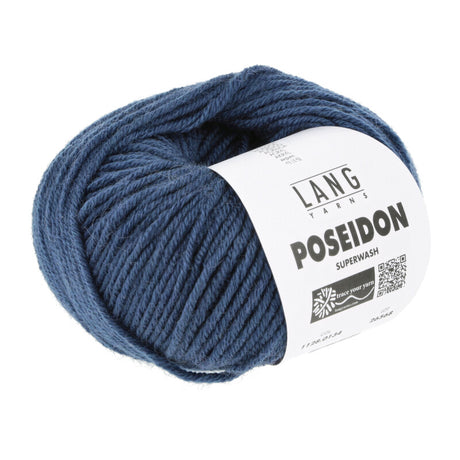 Lang Yarns Poseidon yarn, Jeans, colour 0134, ball photograph
