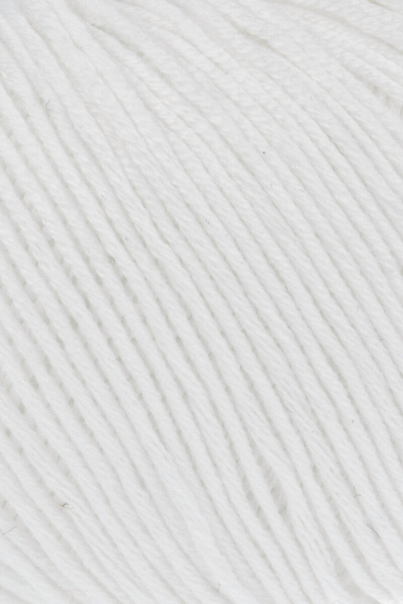 Lang Yarns Baby Cotton – 50g / 180m – White (0001) – detail