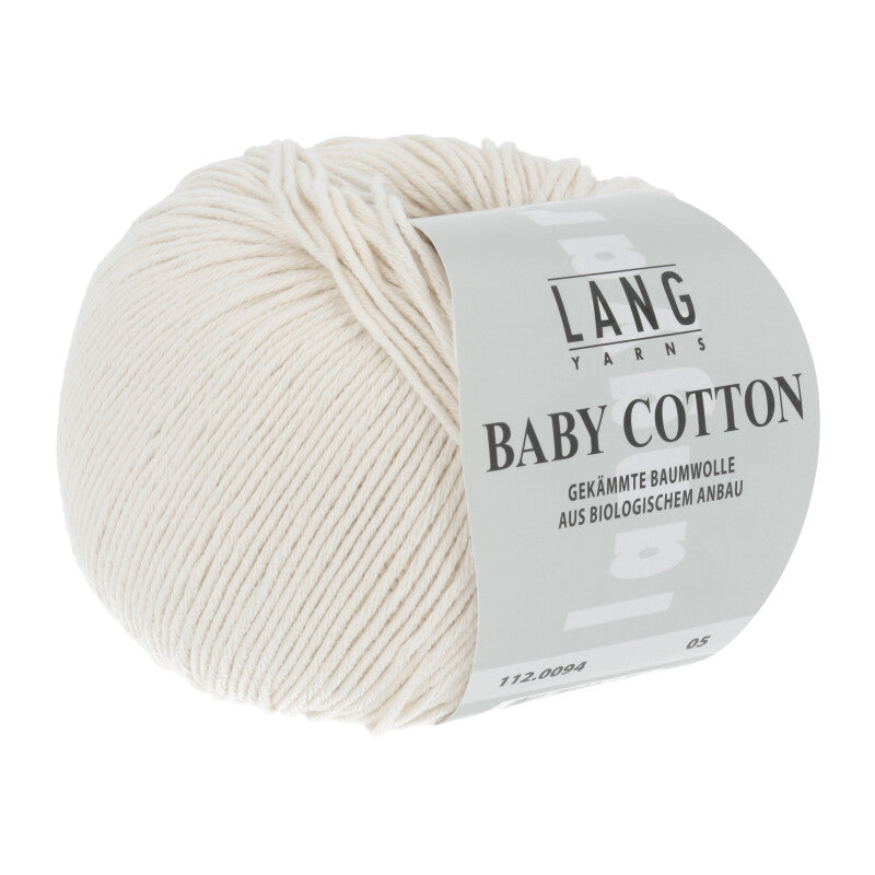 Lang Yarns Baby Cotton – 50g / 180m – Offwhite (0094)
