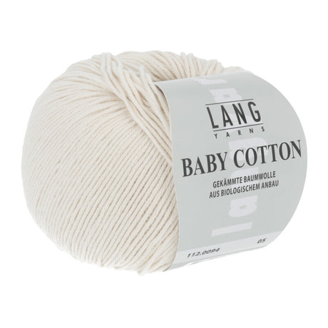 Lang Yarns Baby Cotton – 50g / 180m – Offwhite (0094)
