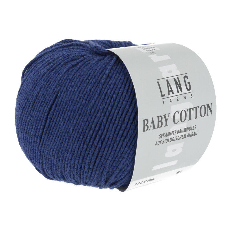 Lang Yarns Baby Cotton – 50g / 180m – Dark Blue (0106)