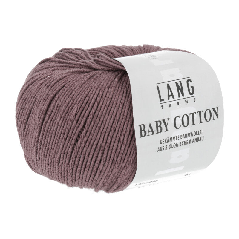 Lang Yarns Baby Cotton – 50g / 180m – Dark Dusky Pink (0248)