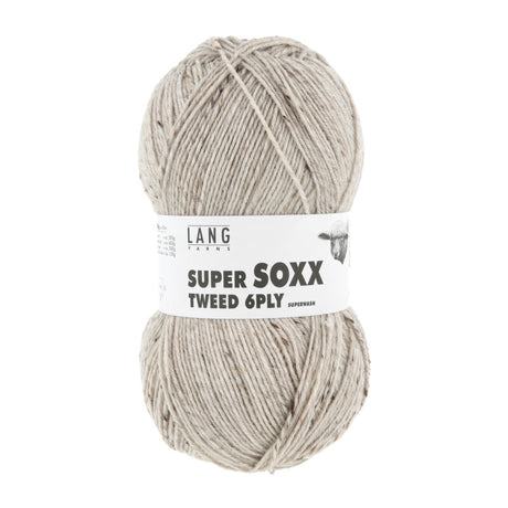 Lang Yarns Super Soxx Tweed 6-ply – 150g / 410m – Beige (0026)
