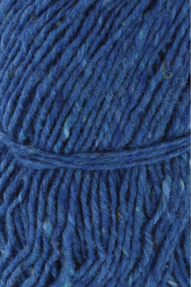 Lang Yarns Donegal Tweed+ Yarn, 105m / 50g – Royal Blue (0006), yarn texture