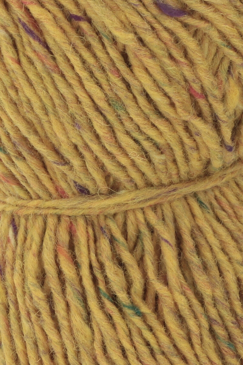 Lang Yarns Donegal Tweed+ Yarn, 105m / 50g – Yellow (0014), yarn texture