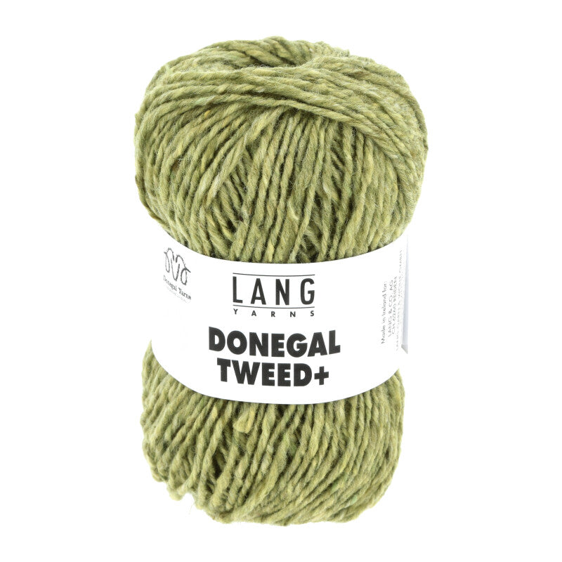 Lang Yarns Donegal Tweed+ Yarn, 105m / 50g – Light Green (0016)