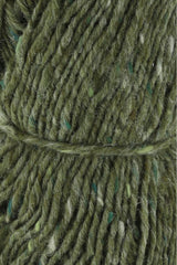 Lang Yarns Donegal Tweed+ Yarn, 105m / 50g – Green (0017), yarn texture