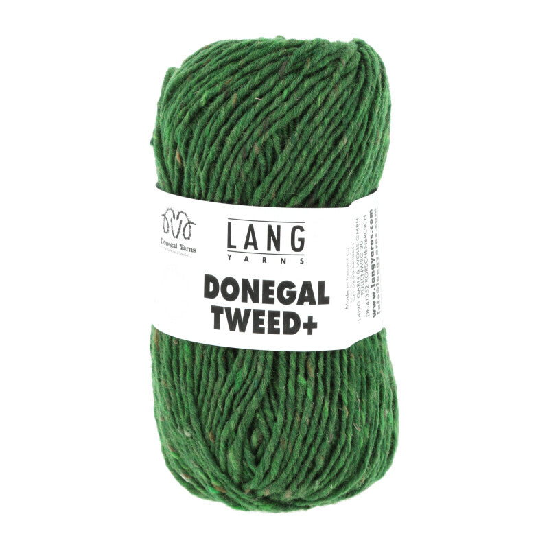 Lang Yarns Donegal Tweed+ Yarn, 105m / 50g – Dark Green (0018)