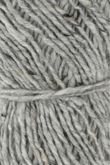 Lang Yarns Donegal Tweed+ Yarn, 105m / 50g – Light Grey (0023), yarn texture