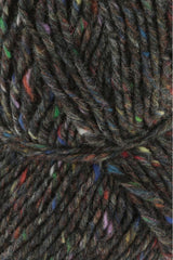 Lang Yarns Donegal Tweed+ Yarn, 105m / 50g – Grey (0024), yarn texture