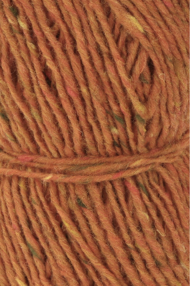 Lang Yarns Donegal Tweed+ Yarn, 105m / 50g – Orange (0059), yarn texture