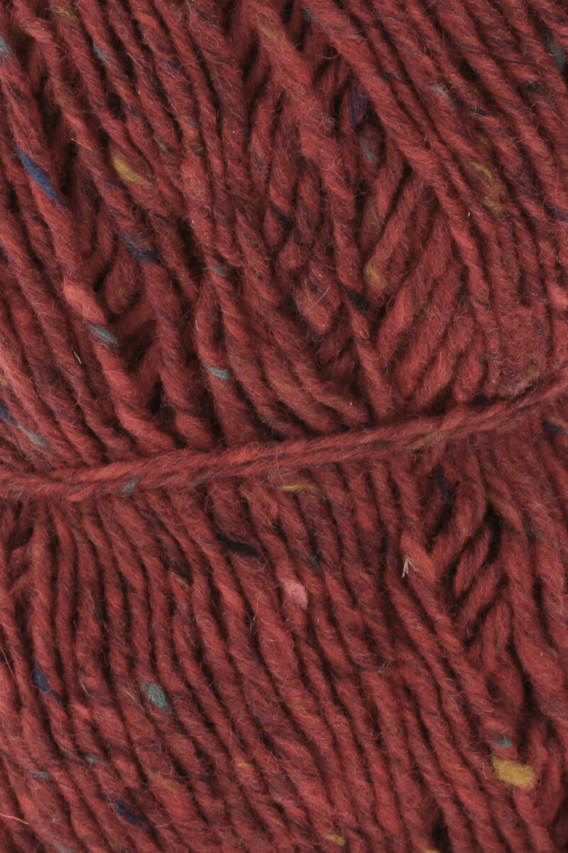 Lang Yarns Donegal Tweed+ Yarn, 105m / 50g – Red (0060), yarn texture