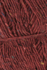 Lang Yarns Donegal Tweed+ Yarn, 105m / 50g – Red (0060), yarn texture