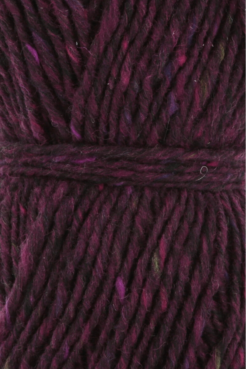 Lang Yarns Donegal Tweed+ Yarn, 105m / 50g – Berry (0066), yarn texture