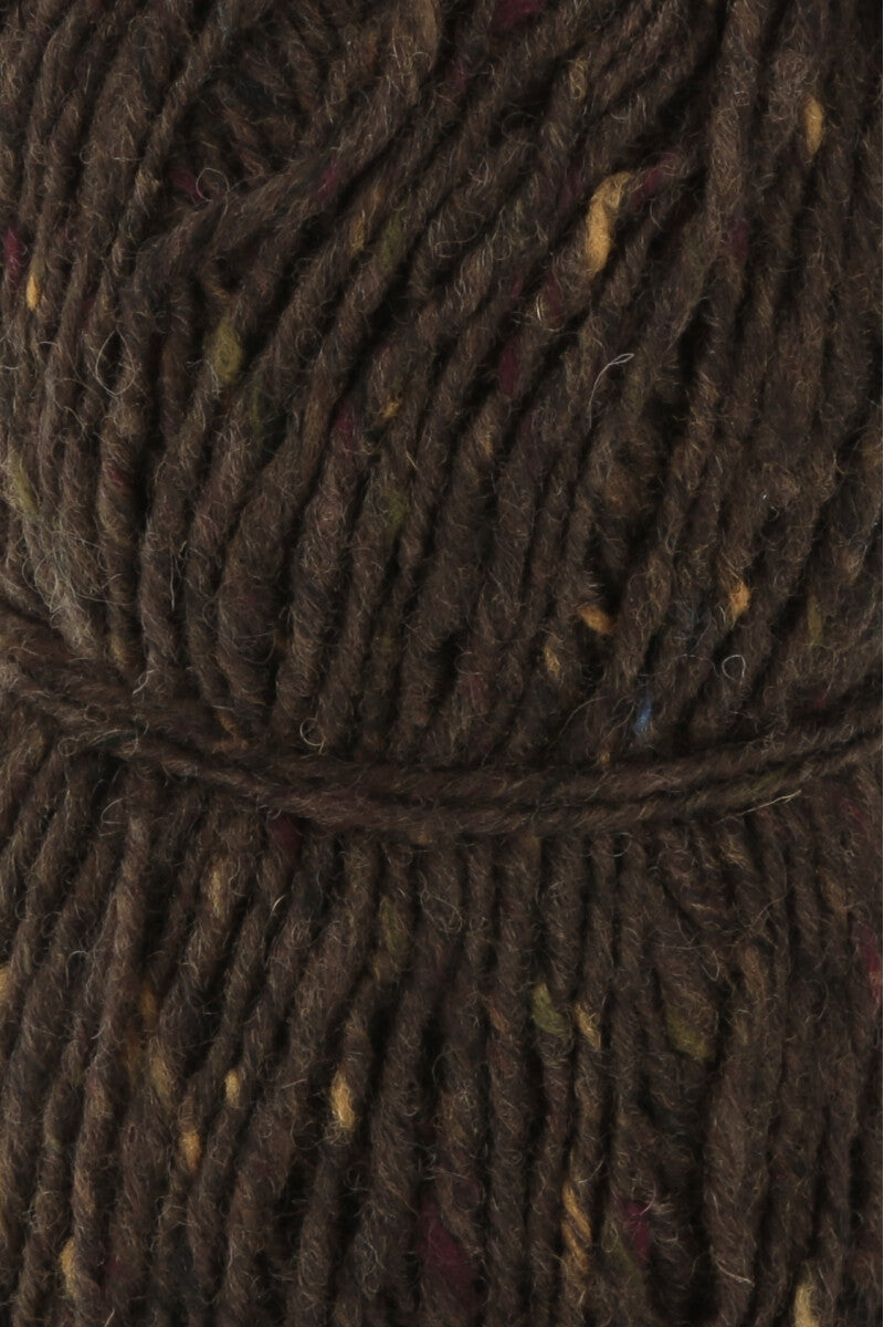 Lang Yarns Donegal Tweed+ Yarn, 105m / 50g – Brown (0068), yarn texture