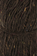 Lang Yarns Donegal Tweed+ Yarn, 105m / 50g – Brown (0068), yarn texture