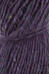 Lang Yarns Donegal Tweed+ Yarn, 105m / 50g – Purple (0090), yarn texture