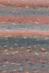 Lang Yarns Magnolia – 100g / 250m – Orange/Red/Grey (0002) – detail