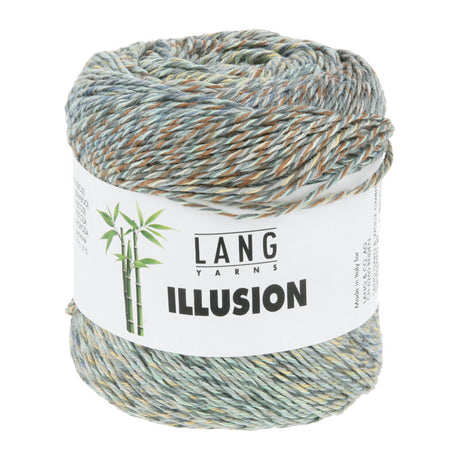 Lang Yarns Illusion – 100g / 270m – Blue/Brown/Grey/Seafoam (0009)