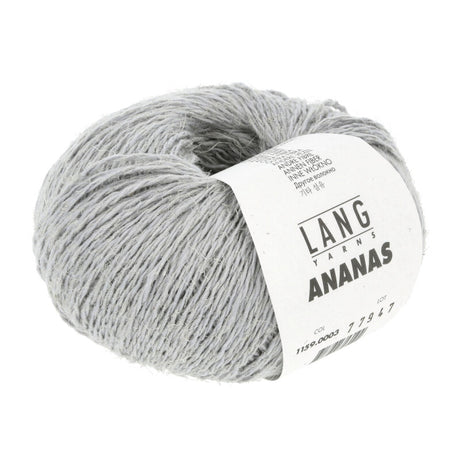 Lang Yarns Ananas yarn, Grey, colour 0003, ball photograph